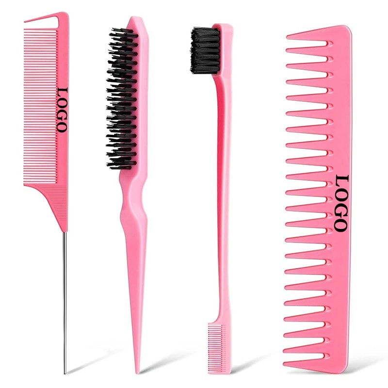 4-Piece Hair Brush & Comb Set, image 1 of 1
