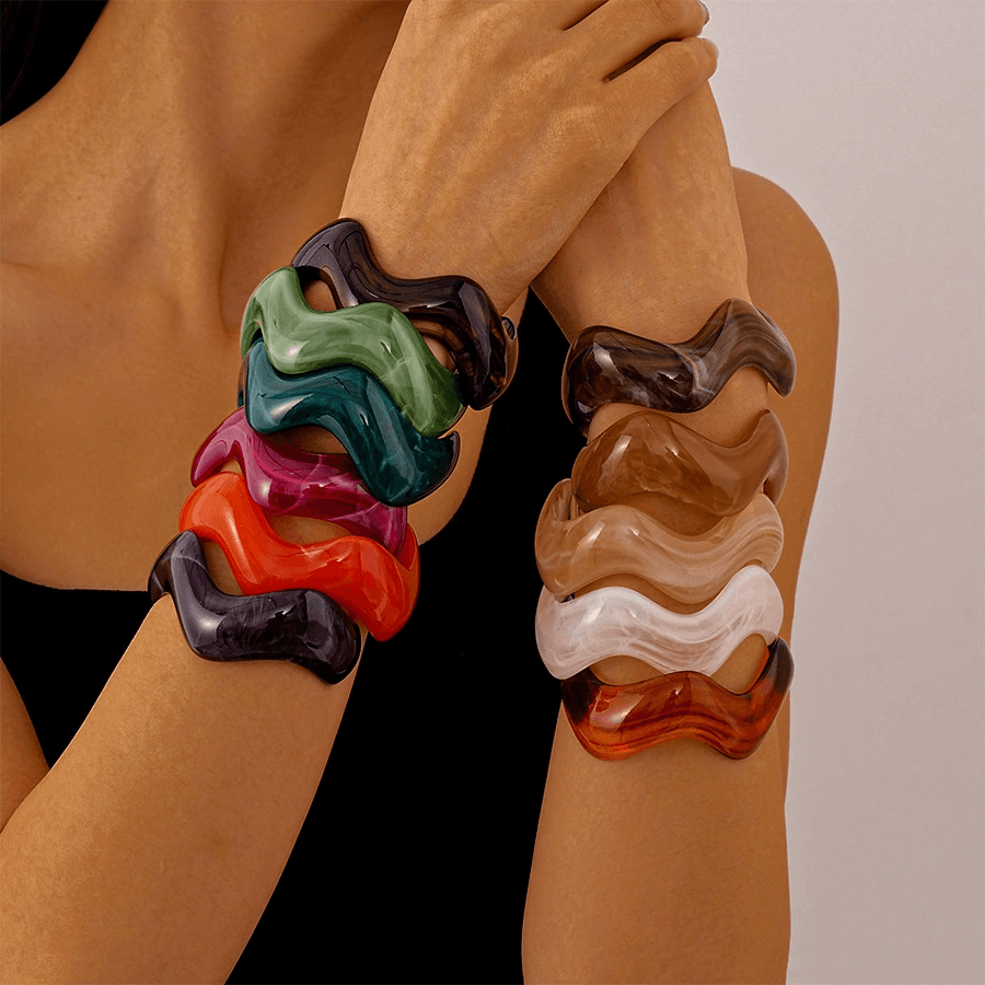 Acrylic Marble Bracelet, image 1 of 6