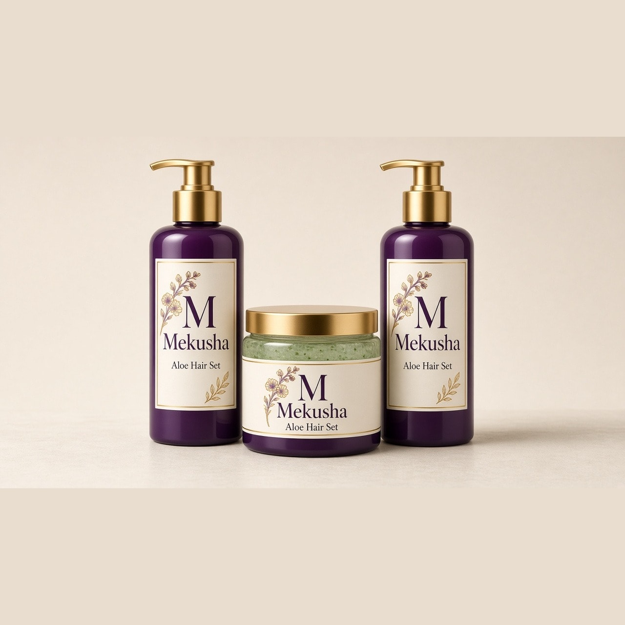 Aloe & Rice Water Argan Hair Care Set, image 1 of 5
