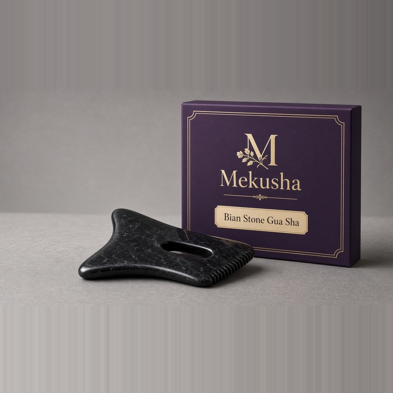 Black Bian Stone Gua Sha Board, image 1 of 5