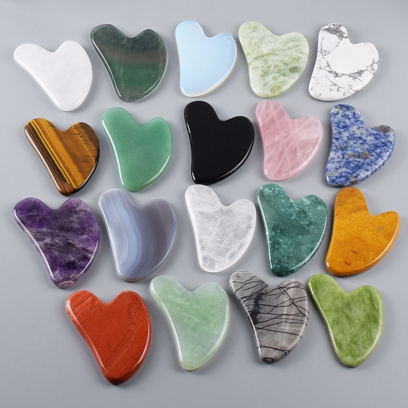 Carved Gua Sha & Roller Set, image 1 of 6