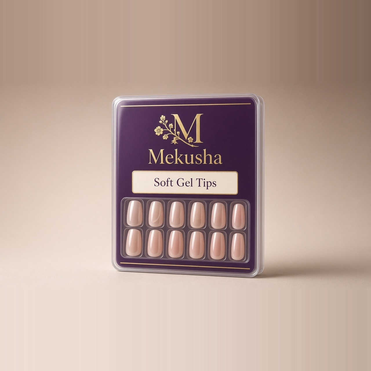 Clear Soft Gel Full Cover Tips, image 1 of 5