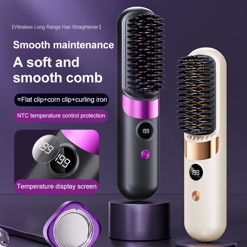Cordless Straightening Brush, image 1 of 6