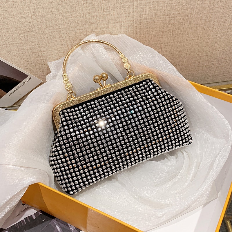 Cotton Studded Handbag, image 1 of 6