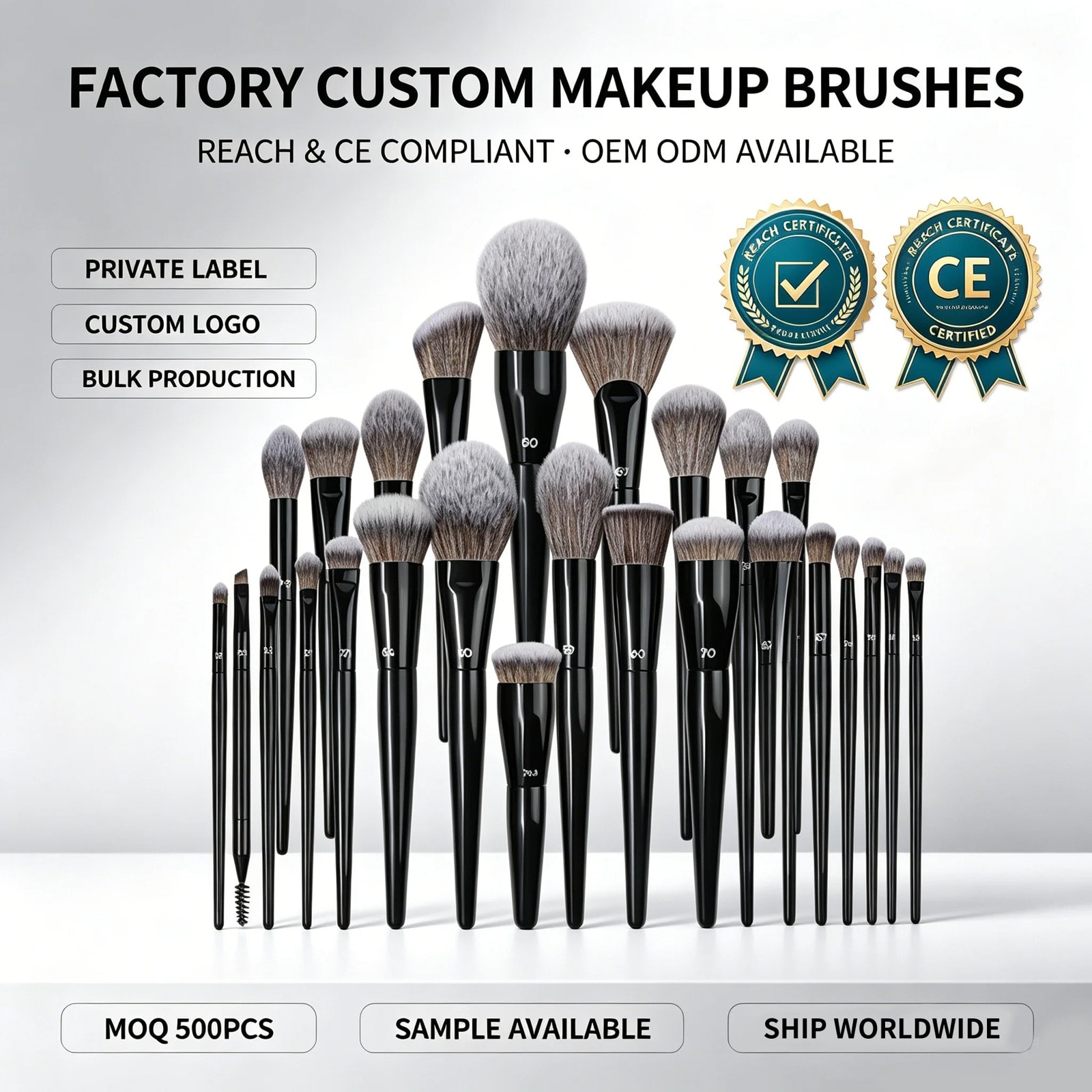 Dense Vegan Face Brush Set, image 1 of 6