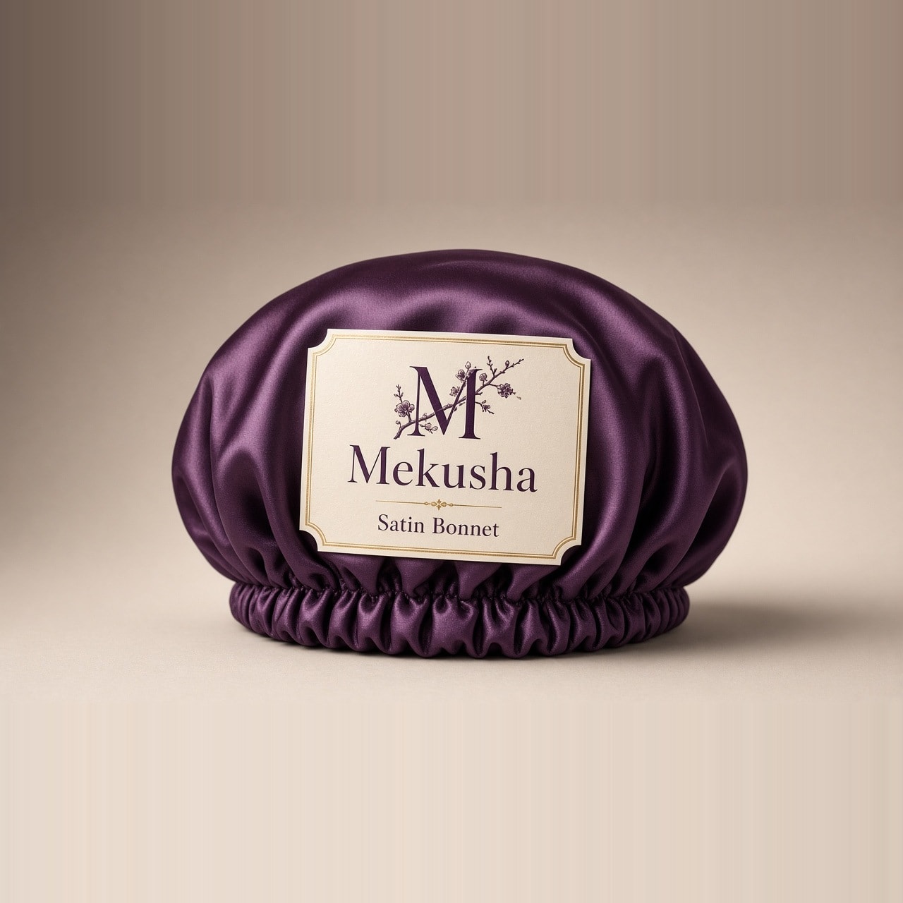 Double-Sided Satin Sleep Bonnet, image 1 of 5
