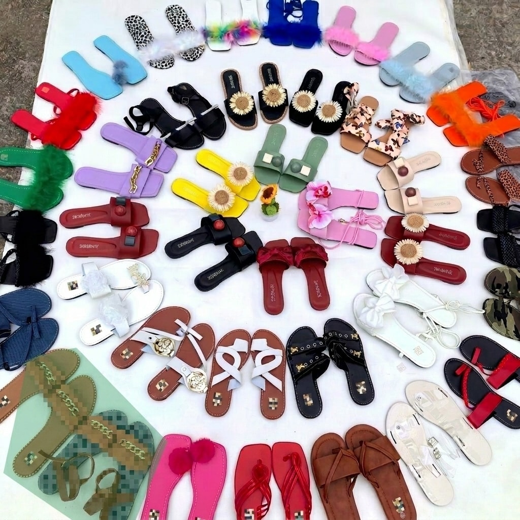 EVA Flat Sandals, image 1 of 6