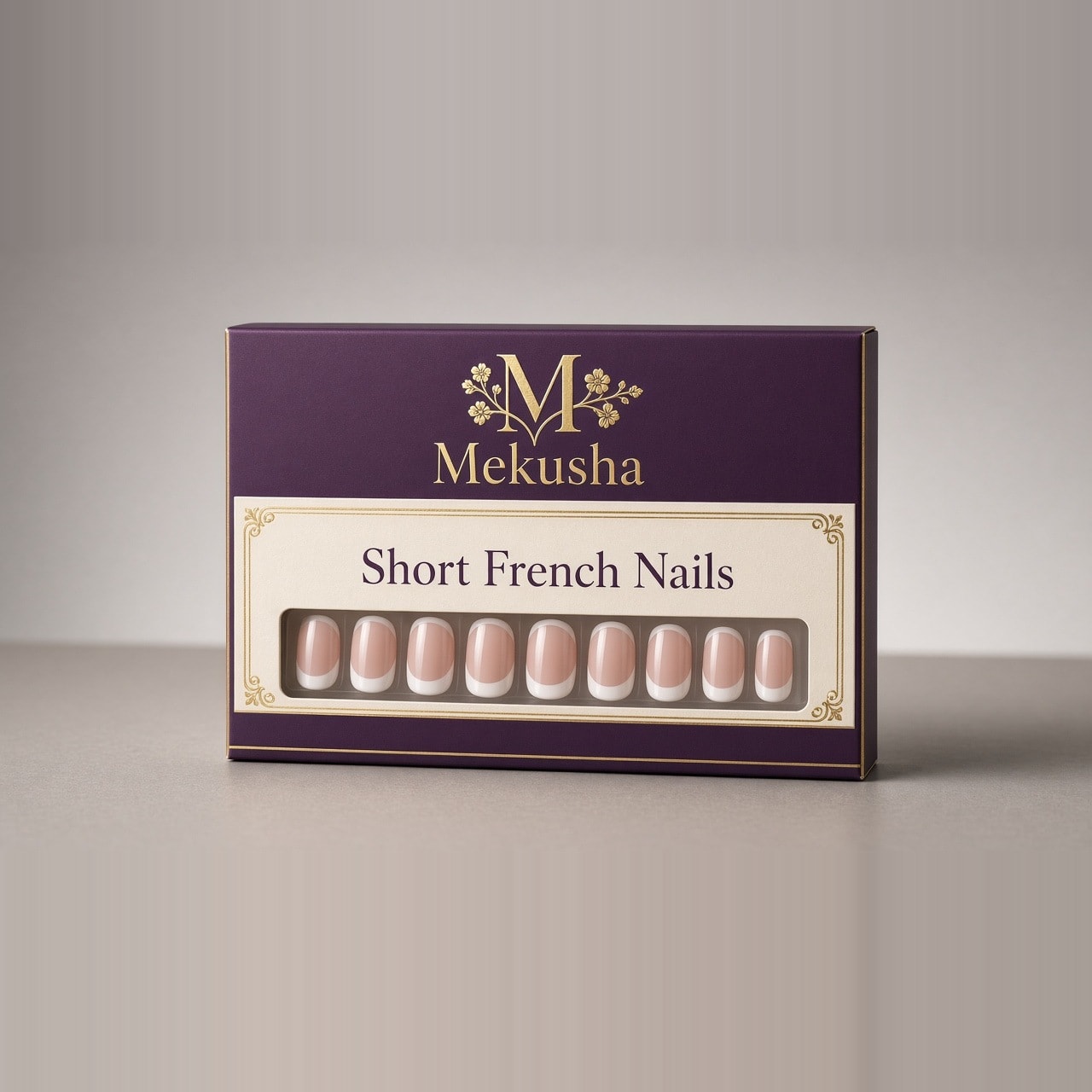 French 3D Duckbill Press-On Nails, image 1 of 5