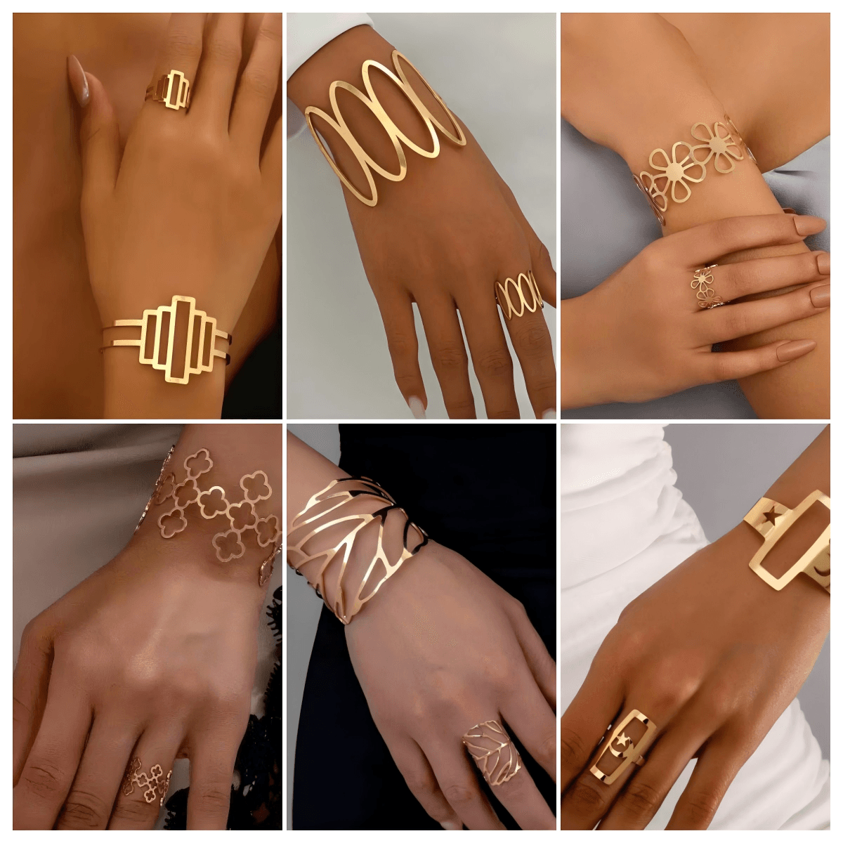 Gold-Plated Jewelry Set, image 1 of 6