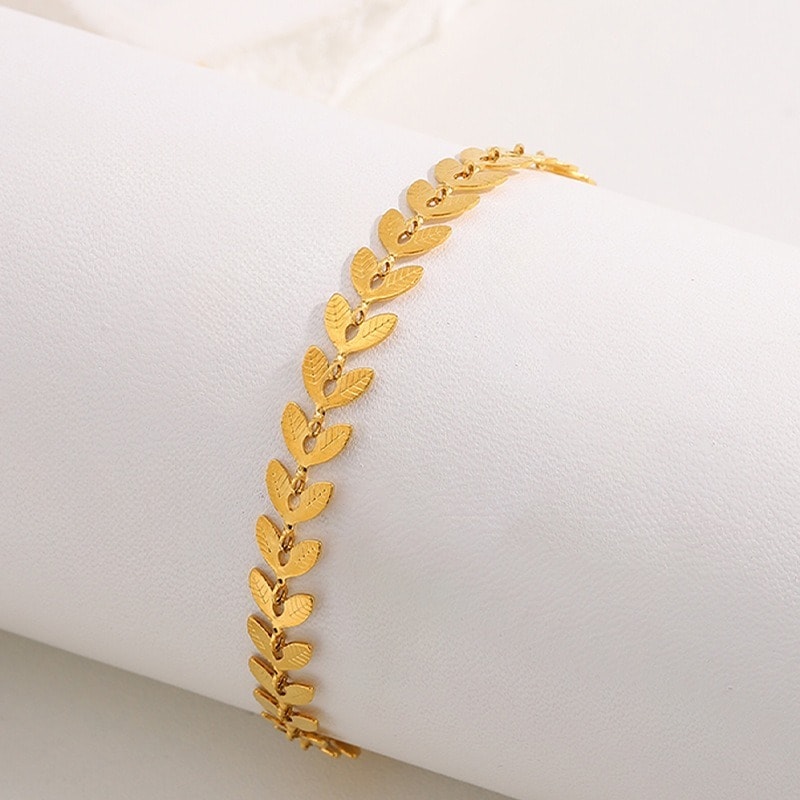 Gold-Plated Stainless Steel Cubic Zirconia Bracelet, image 1 of 6