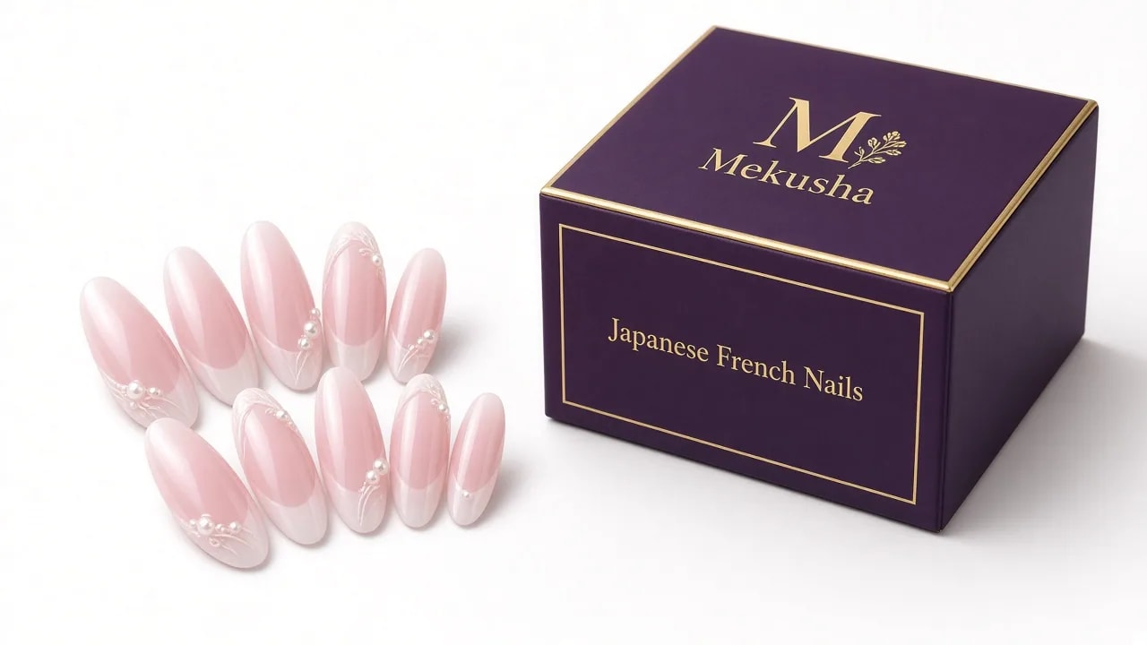 Japanese French Nails, image 1 of 4