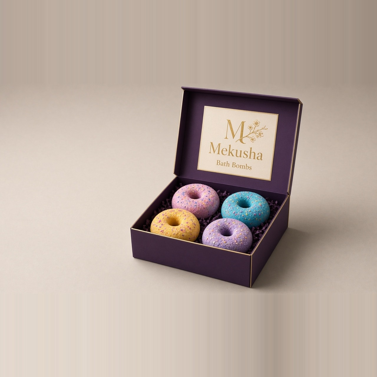Kids' Donut Bath Bombs with Toy, image 1 of 5