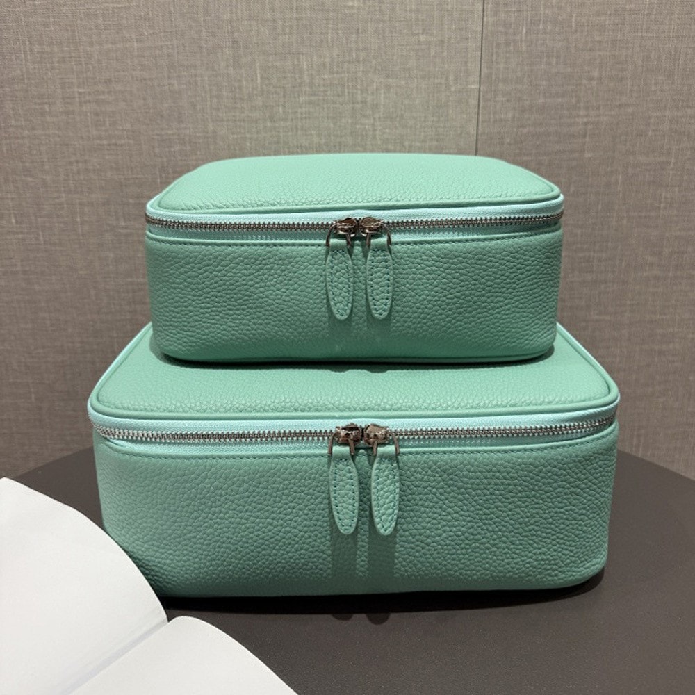 Large Leather Travel Makeup Bag, image 1 of 1