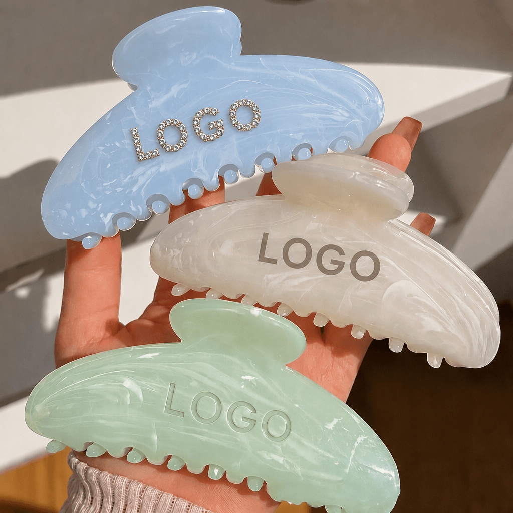 Marble Hair Claw Clip, image 1 of 6