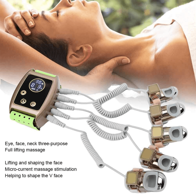 Microcurrent Crystal Facial Massager Device, image 1 of 6