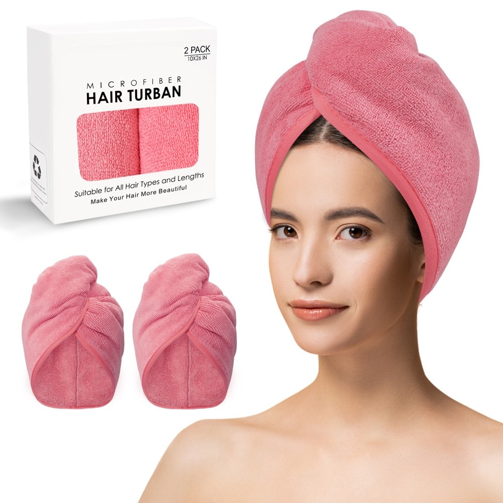 Microfiber Hair Towel Turban, image 1 of 1