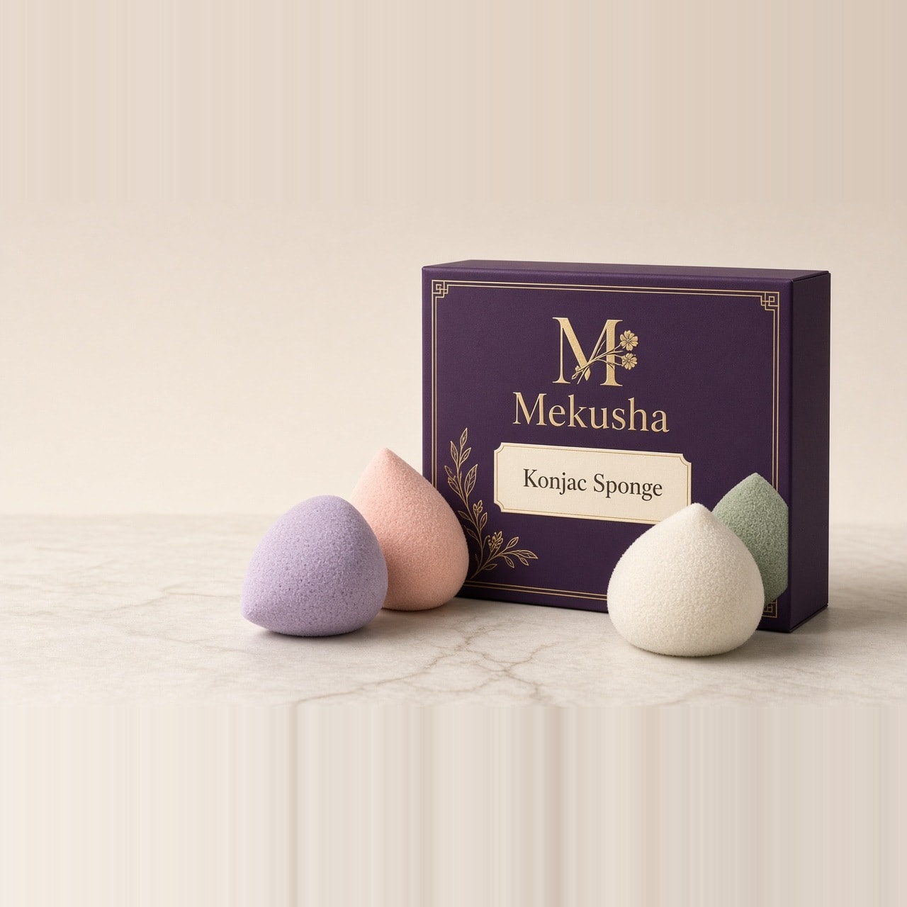 Natural Konjac Facial Sponge, image 1 of 5