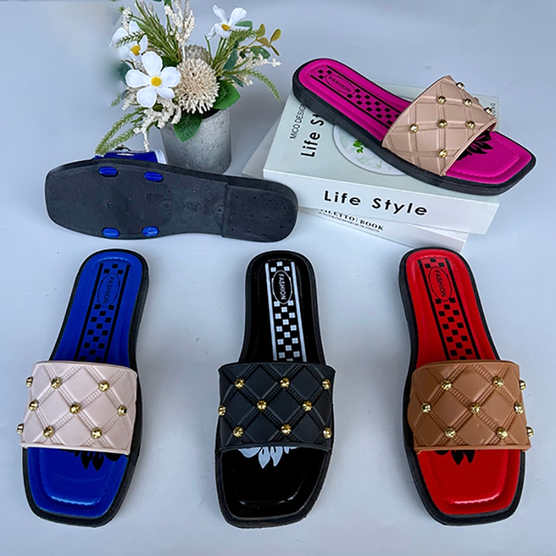 Open-Toe Flat Sandals, image 1 of 6