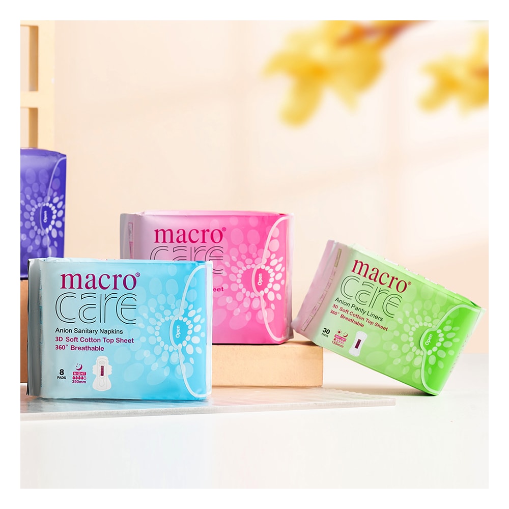 Organic Cotton Biodegradable Anion Sanitary Pads, image 1 of 6
