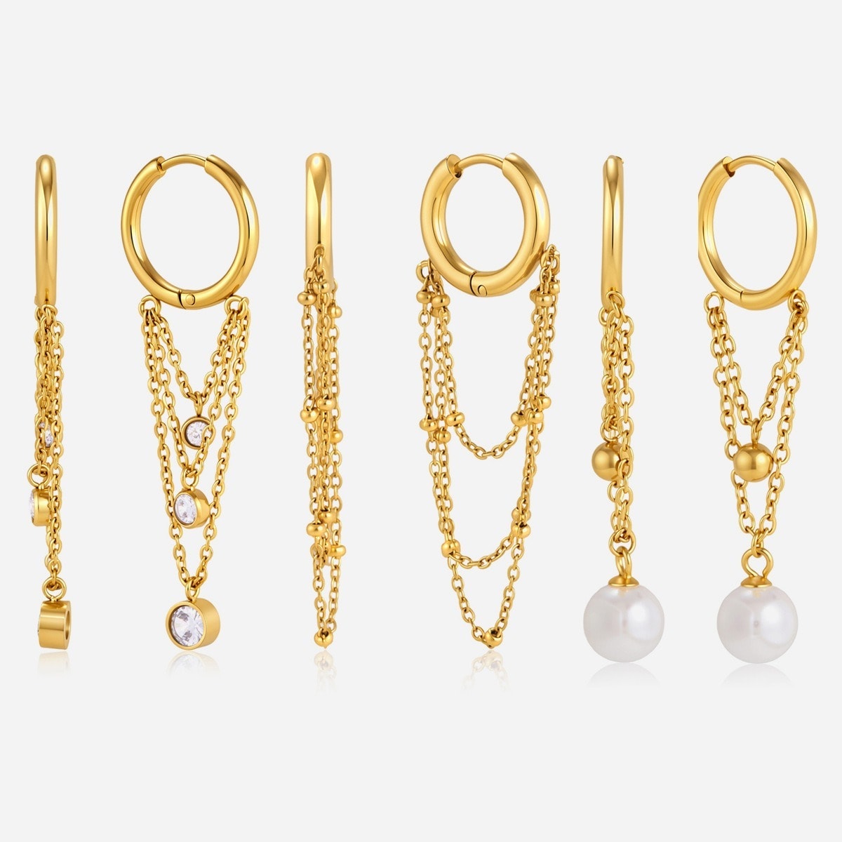Pearl Drop Tassel Jewelry Set, image 1 of 6