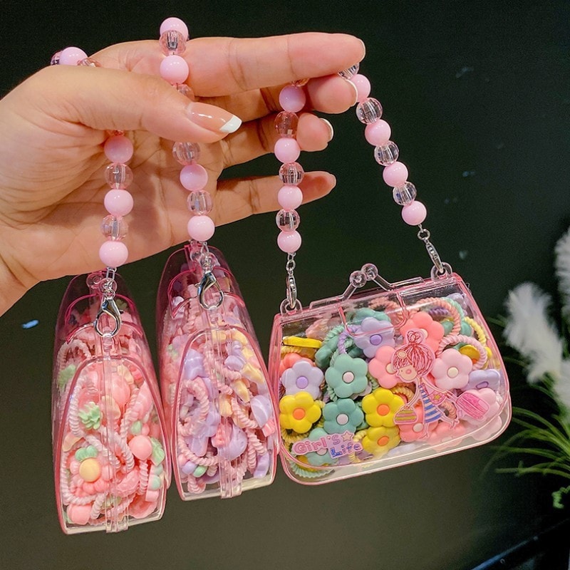 Pearl Flower Scrunchies, image 1 of 6