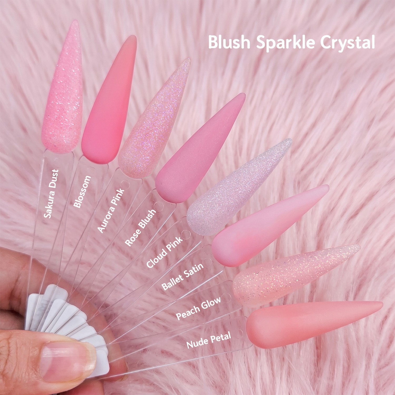 Pink Glitter Acrylic Nail Powder, image 1 of 1