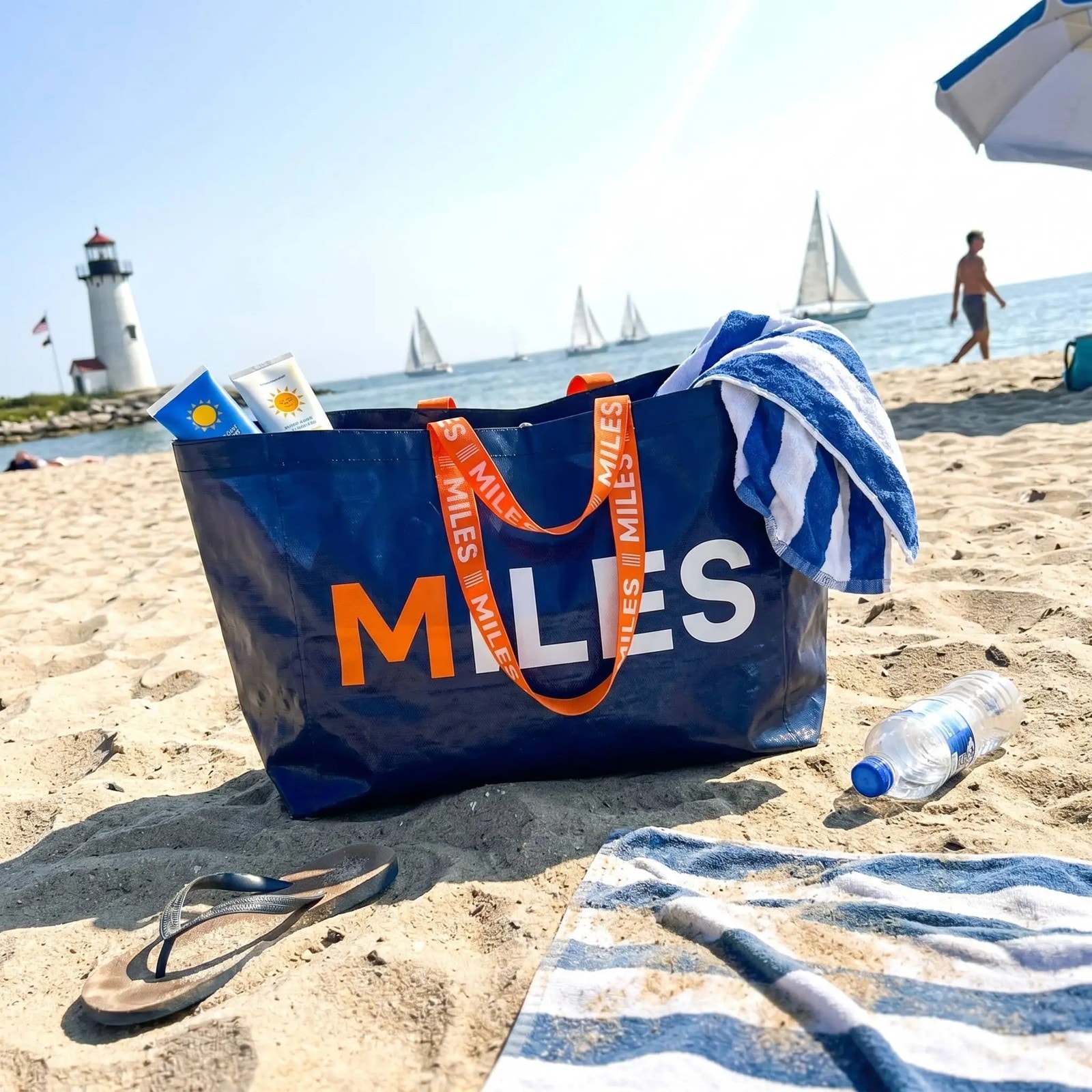 Reusable Woven Shopping Tote, image 1 of 6