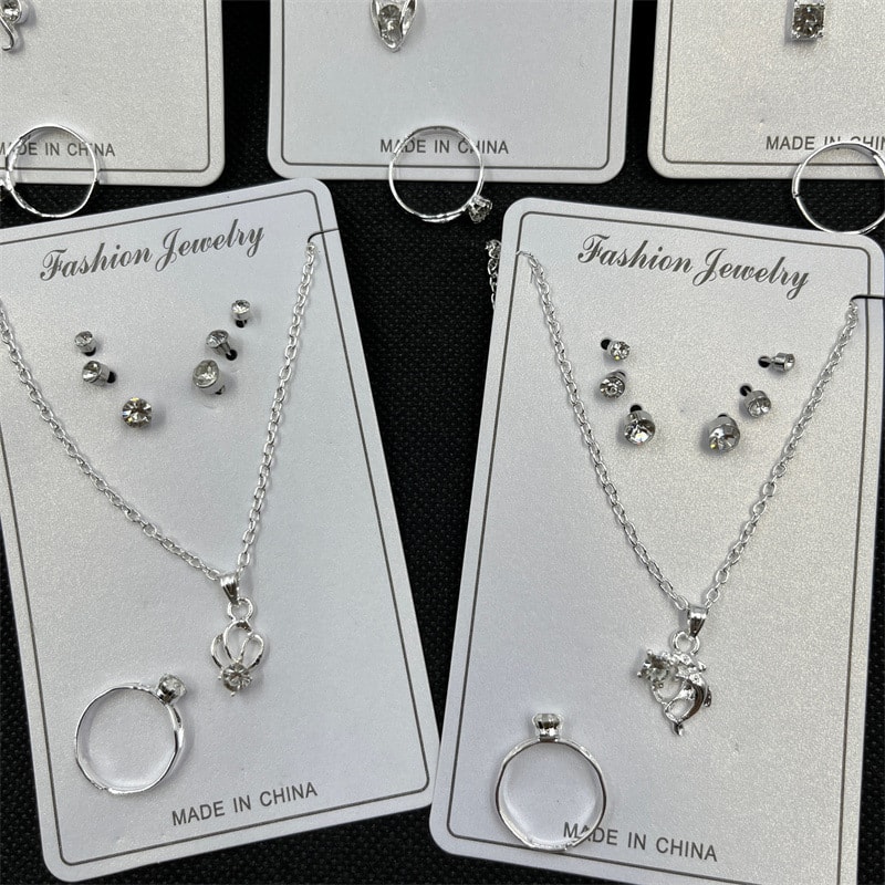 Rhinestone Crystal Jewelry Set, image 1 of 6