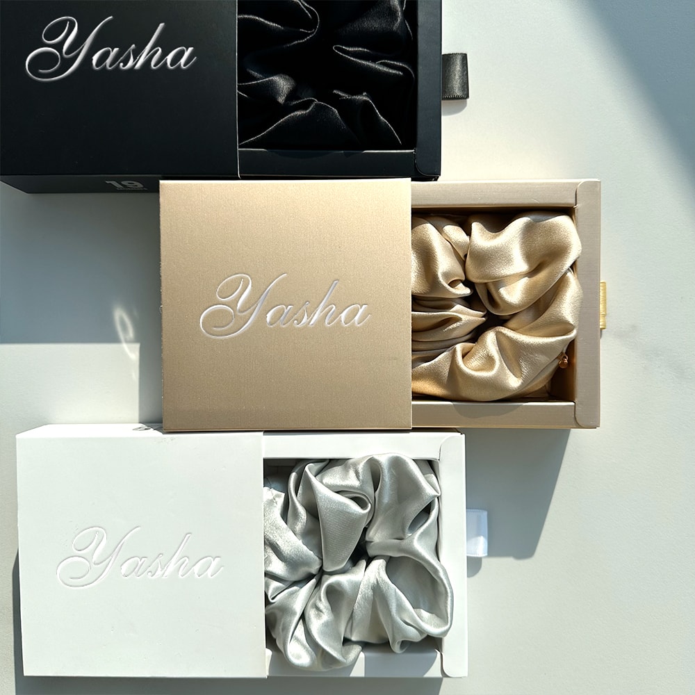 Satin Mulberry Silk Scrunchies, image 1 of 6