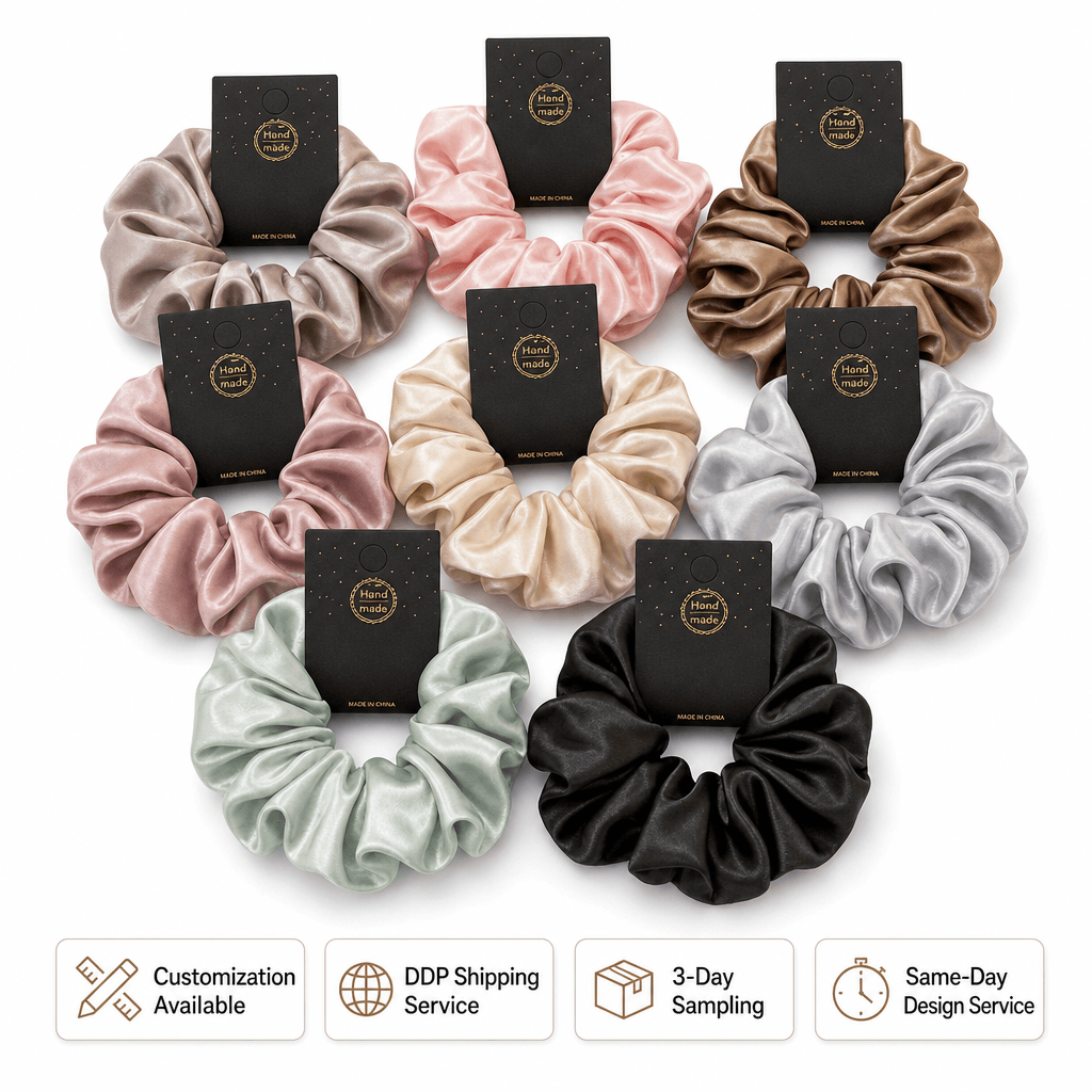 Satin Scrunchies, image 1 of 6