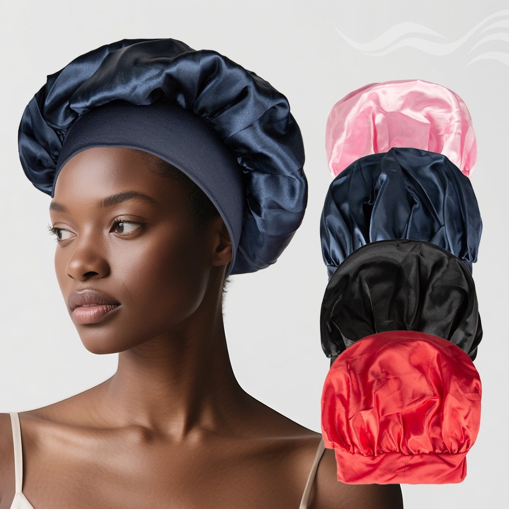 Satin Sleep Bonnet & Shower Cap, image 1 of 1
