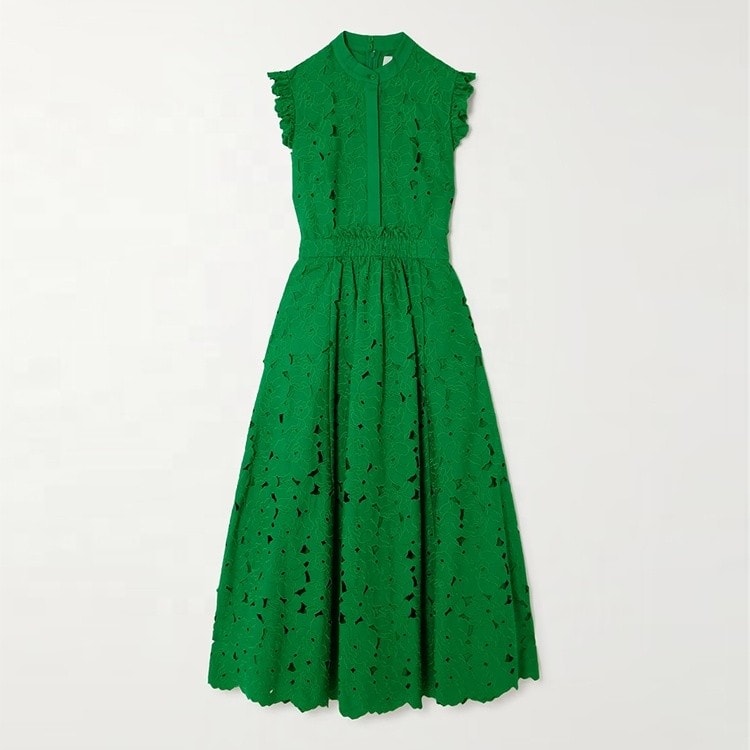 Sleeveless Crew-Neck Midi Dress, image 1 of 1