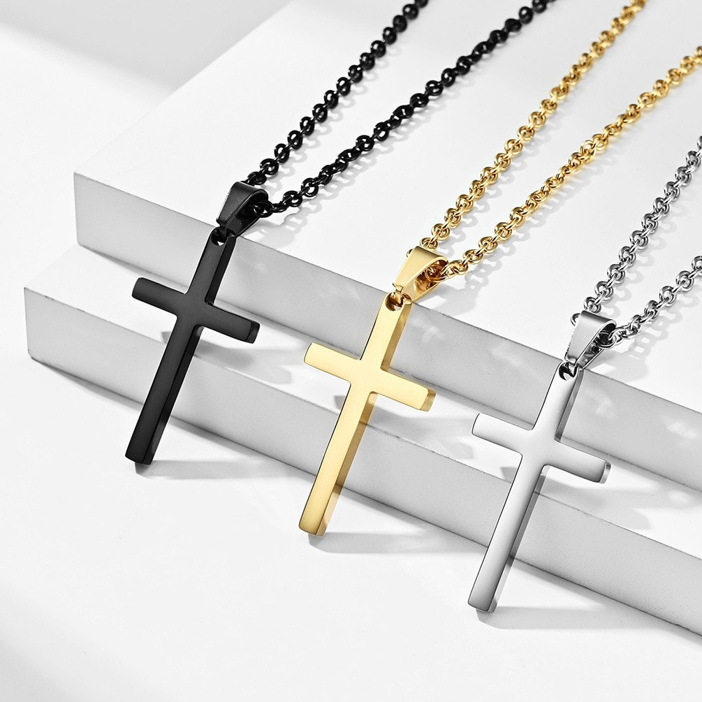 Small Cross Pendant Necklace, image 1 of 1