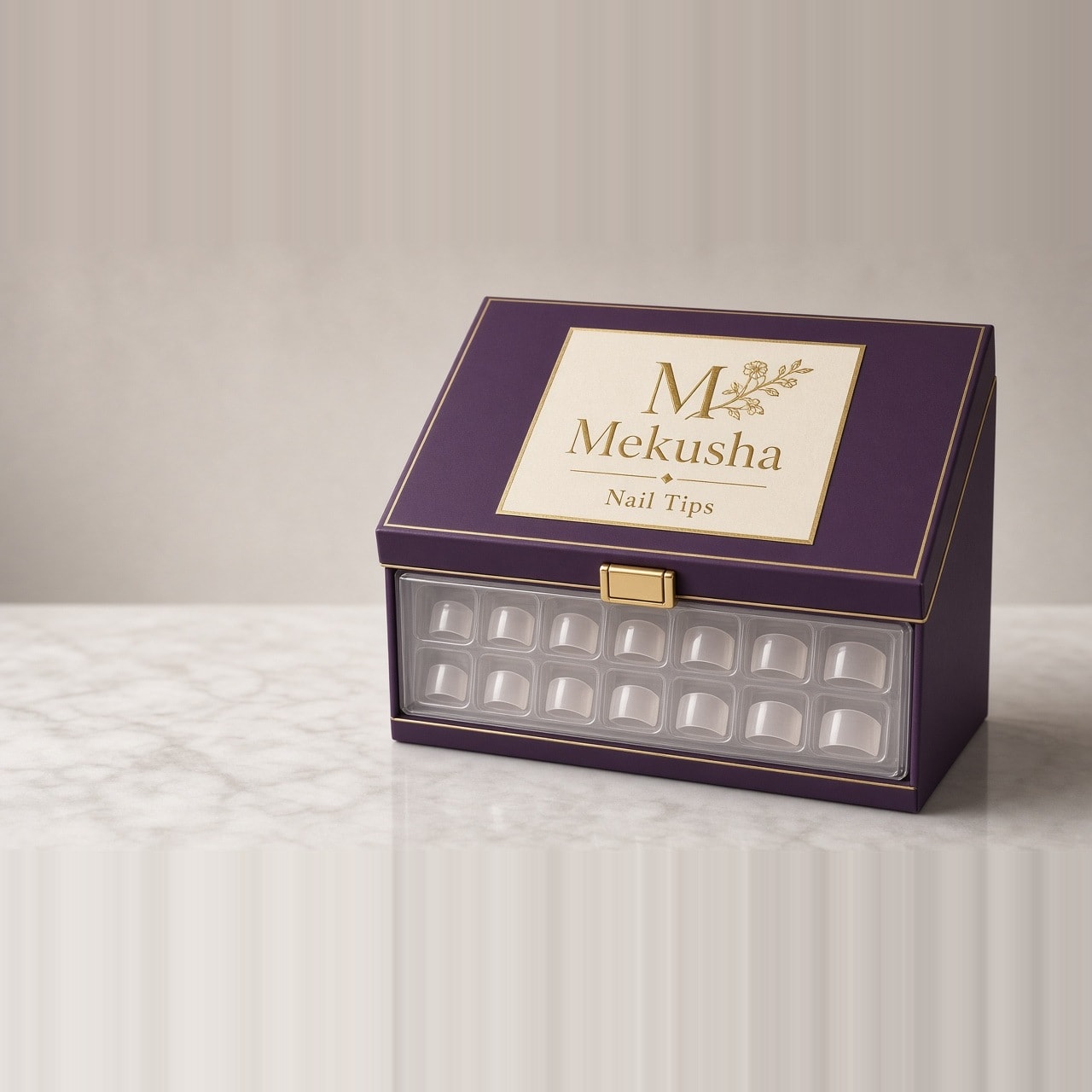Soft French Half-Cover Coffin Tips 500 Pcs, image 1 of 5