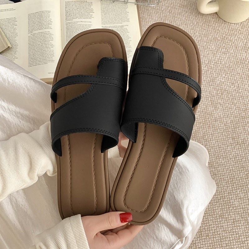 Square Flat Sandals, image 1 of 6