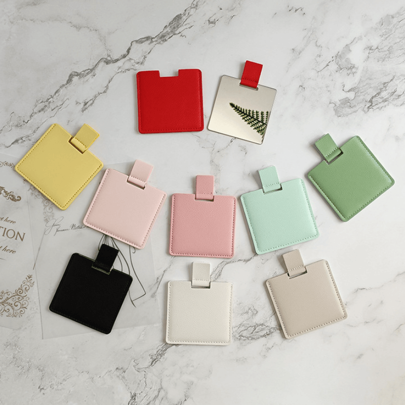 Stainless Steel Mini Travel Compact Pocket Mirror, image 1 of 6