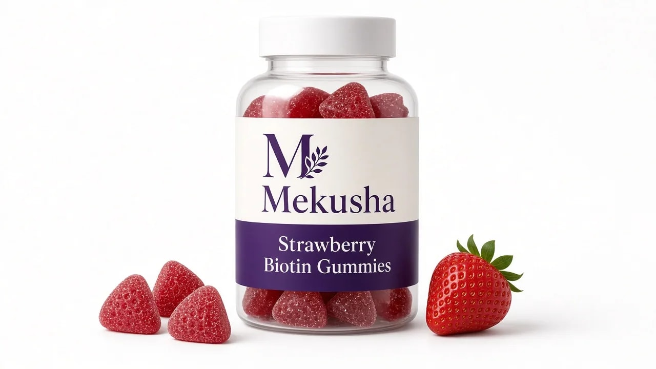 Strawberry Biotin Gummies, image 1 of 4