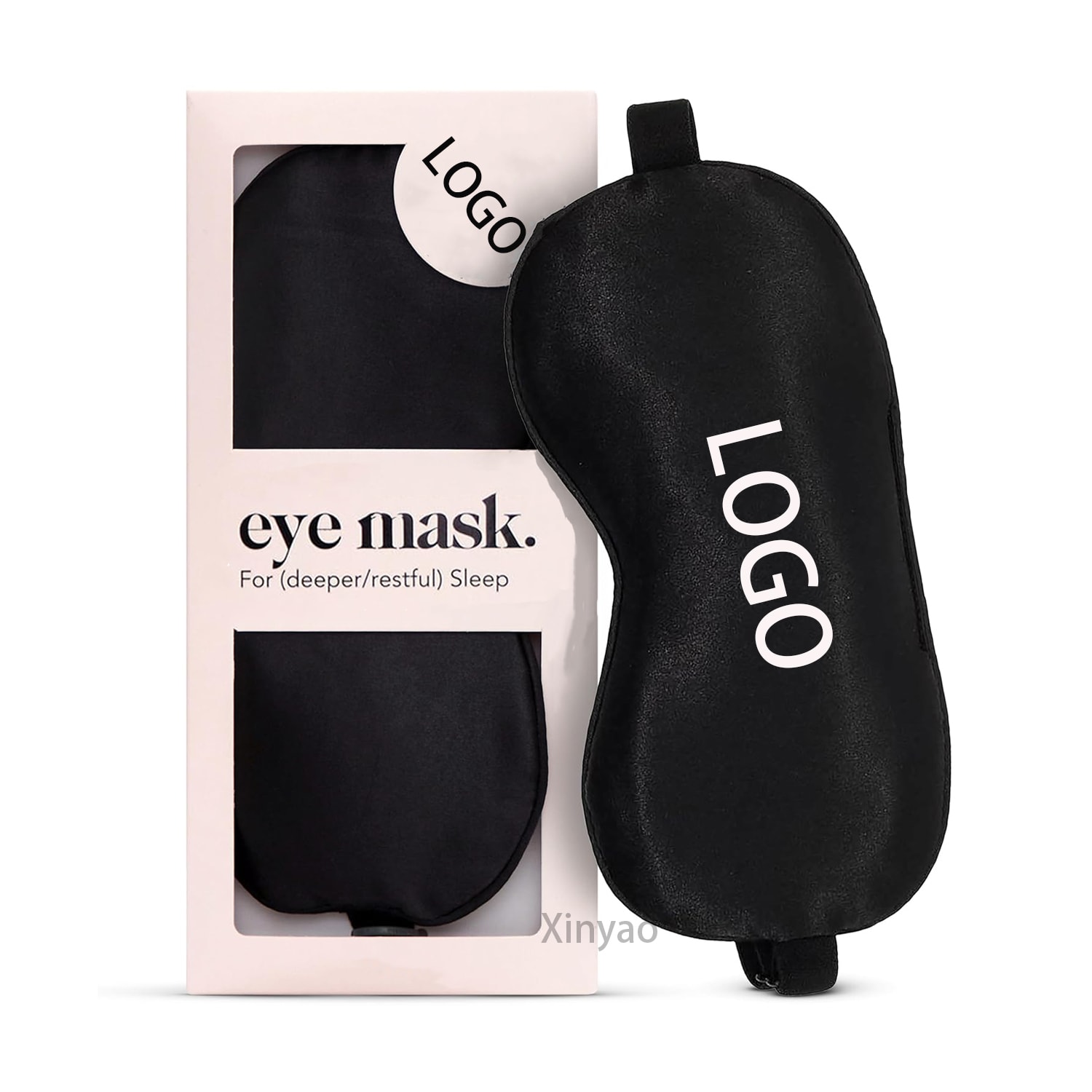 Travel Satin Breathable Silk Sleep Mask, image 1 of 6