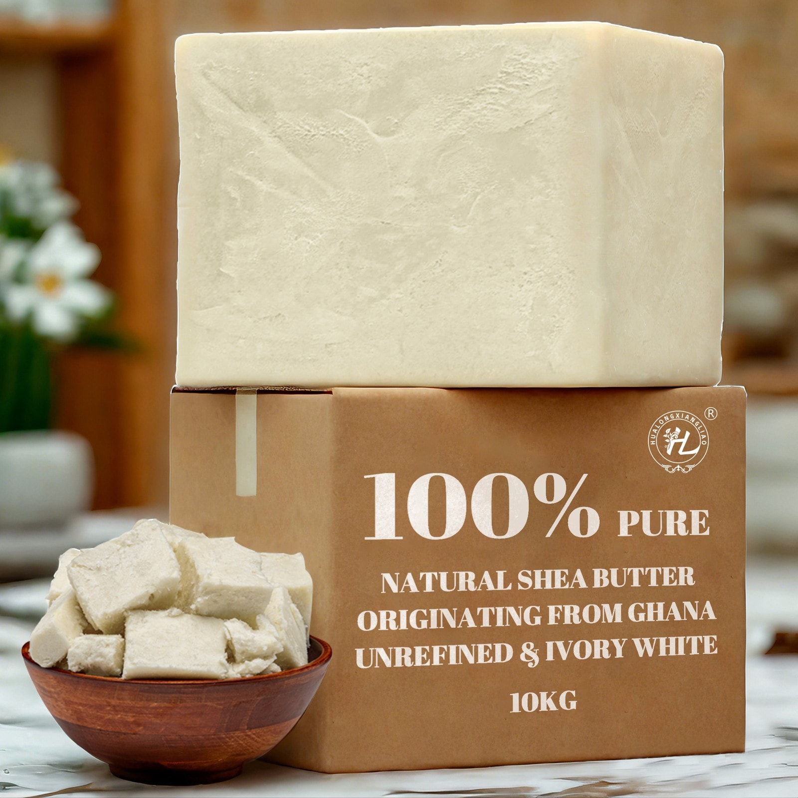 Unrefined African Shea Butter, 1 kg, image 1 of 6