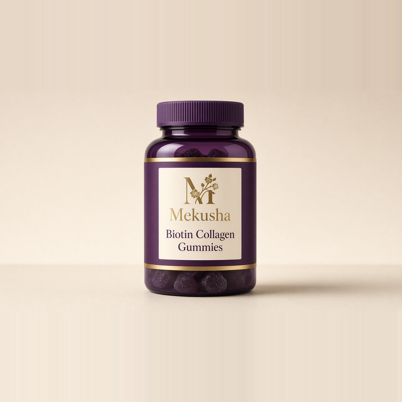 Vegan Biotin Collagen Bear Gummies, image 1 of 5