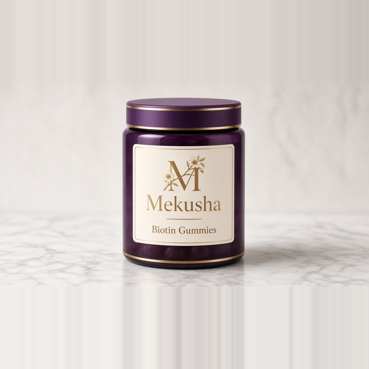 Vegan Biotin Hair, Skin & Nails Gummies, image 1 of 5