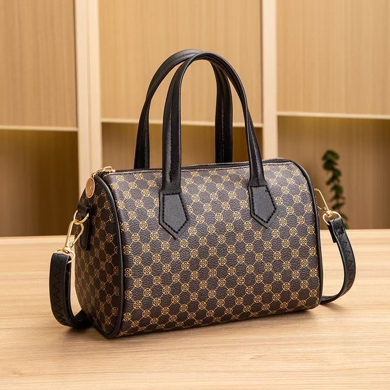 Vegan Leather Pillow Crossbody Shoulder Bag, image 1 of 6