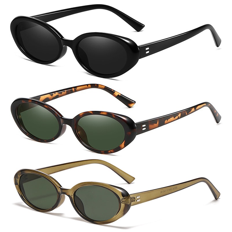Vintage Retro Oval Sunglasses, image 1 of 6