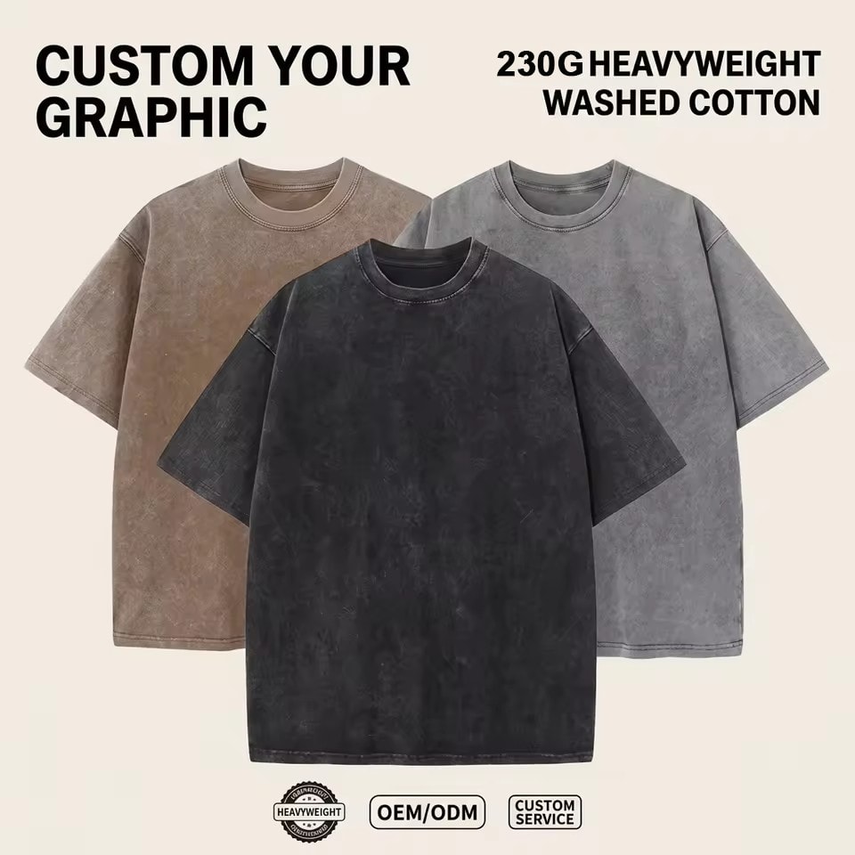 Vintage Wash Cotton Tee, image 1 of 1