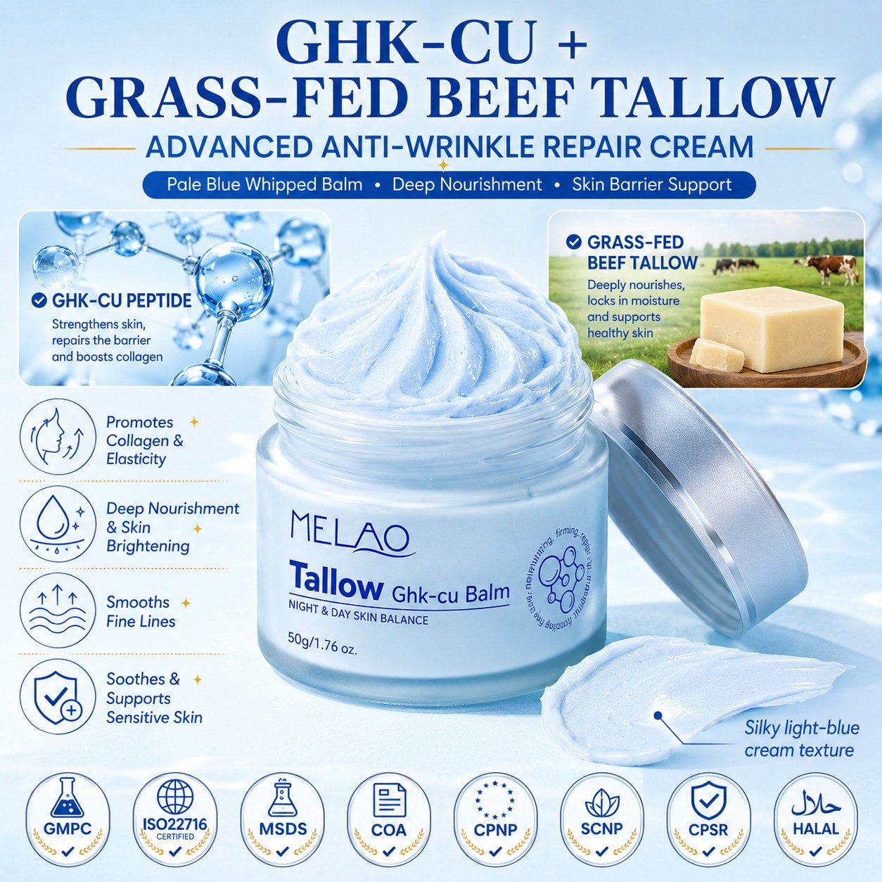 Whipped Tallow & Honey Face Balm, image 1 of 6